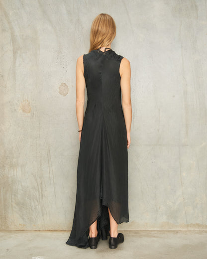Noir Twist Front Dress
