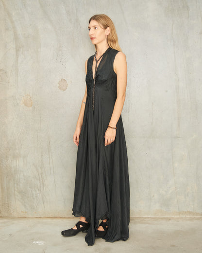 Noir Twist Front Dress