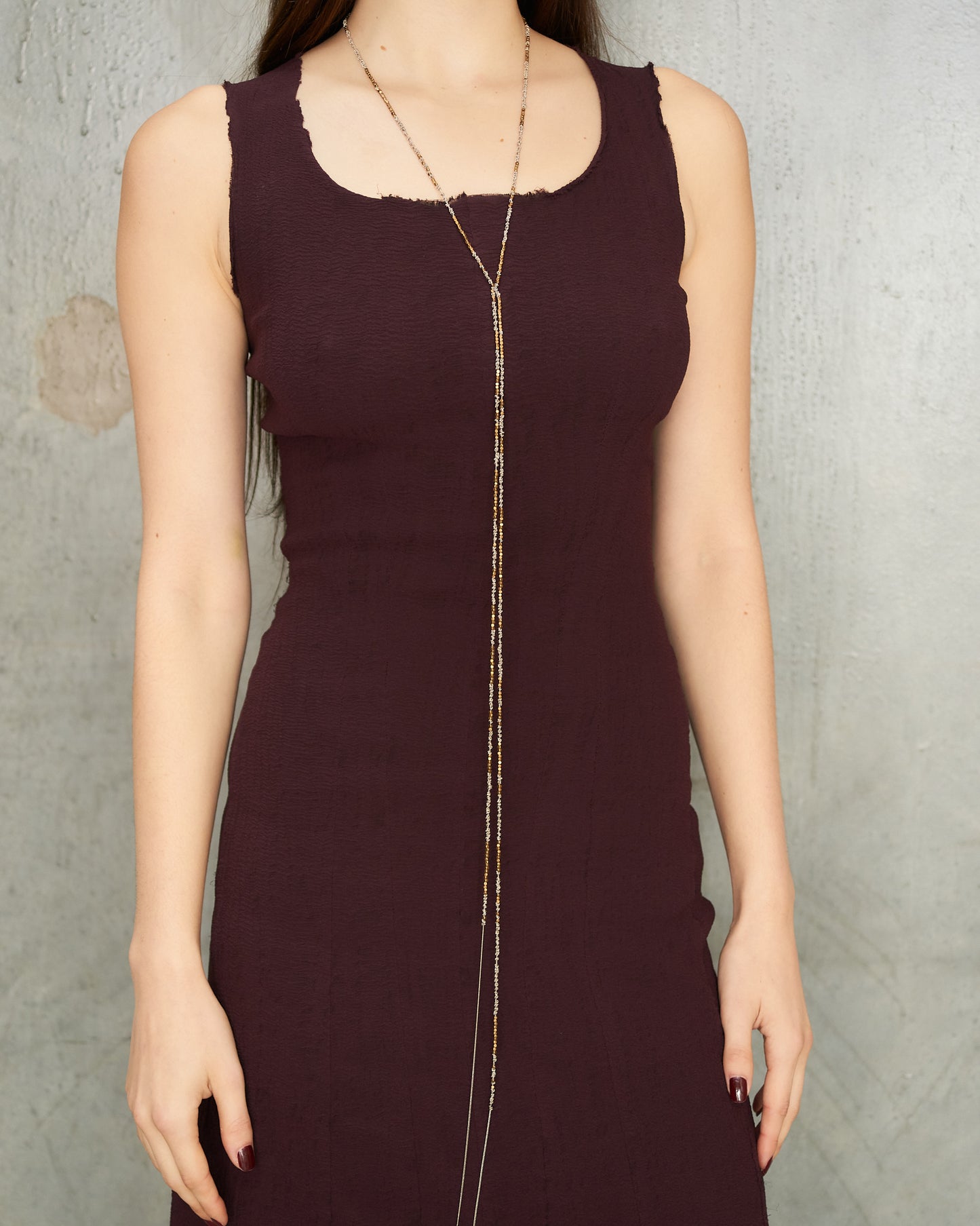 Aubergine Tank Stretch Dress