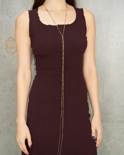 Aubergine Tank Stretch Dress