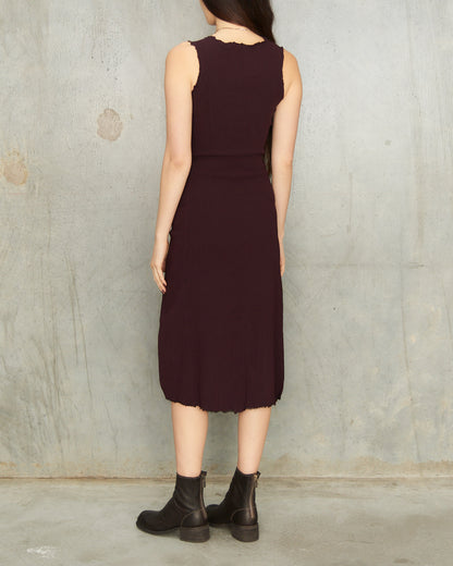 Aubergine Tank Stretch Dress