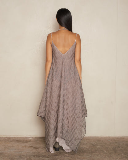 Rose Check Sleeveless Dress