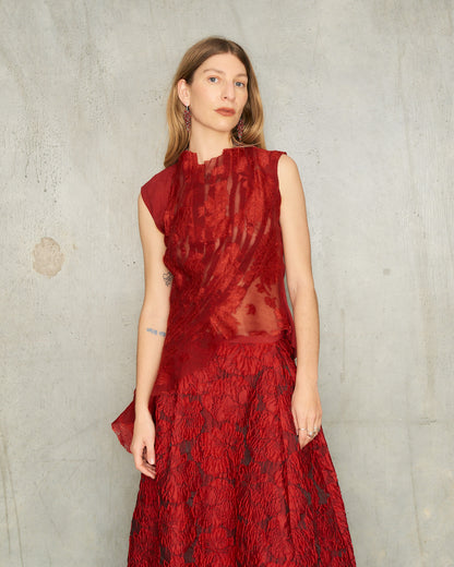Scarlet Lace Top