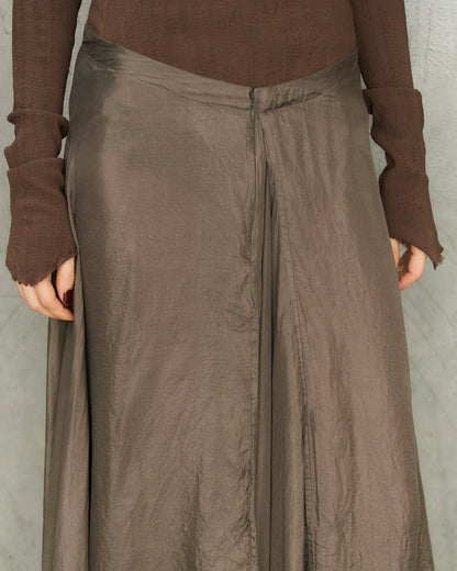 Zinc Silk Long Skirt