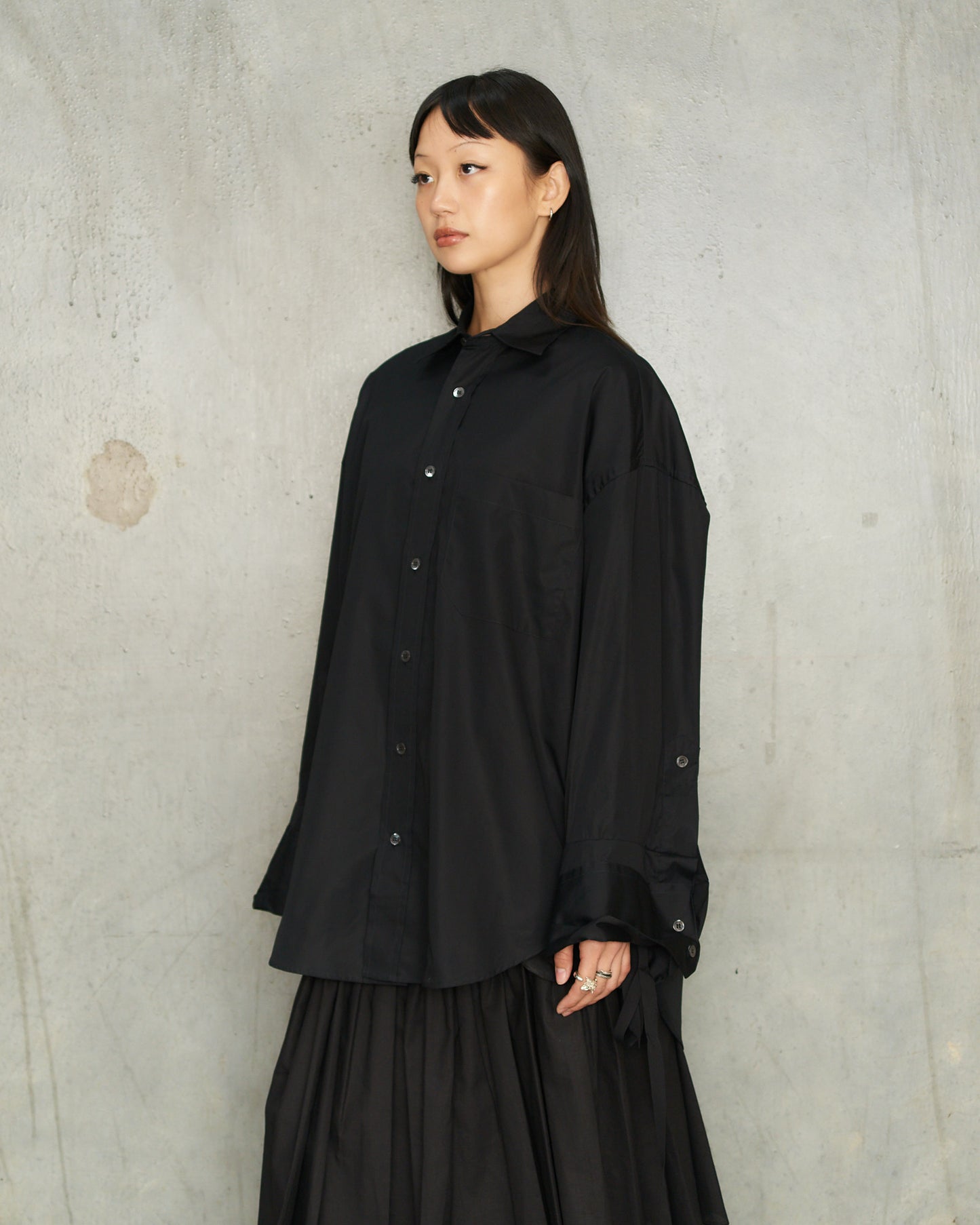 Black Biba Fold Up Shirt