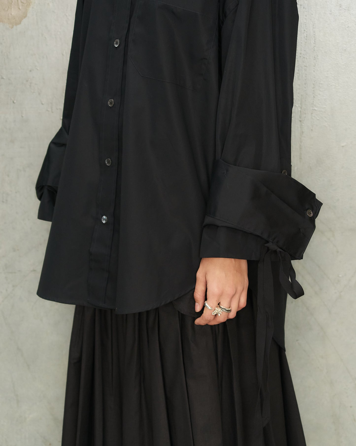 Black Biba Fold Up Shirt