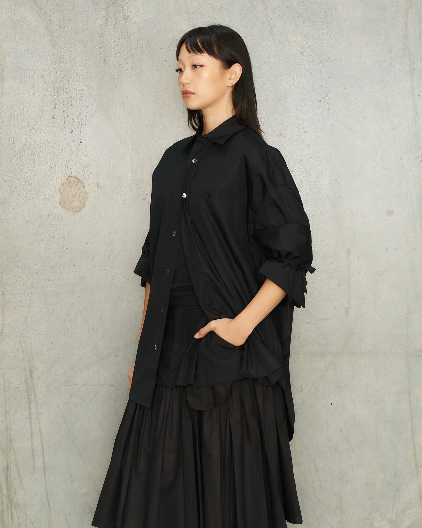 Black Biba Fold Up Shirt