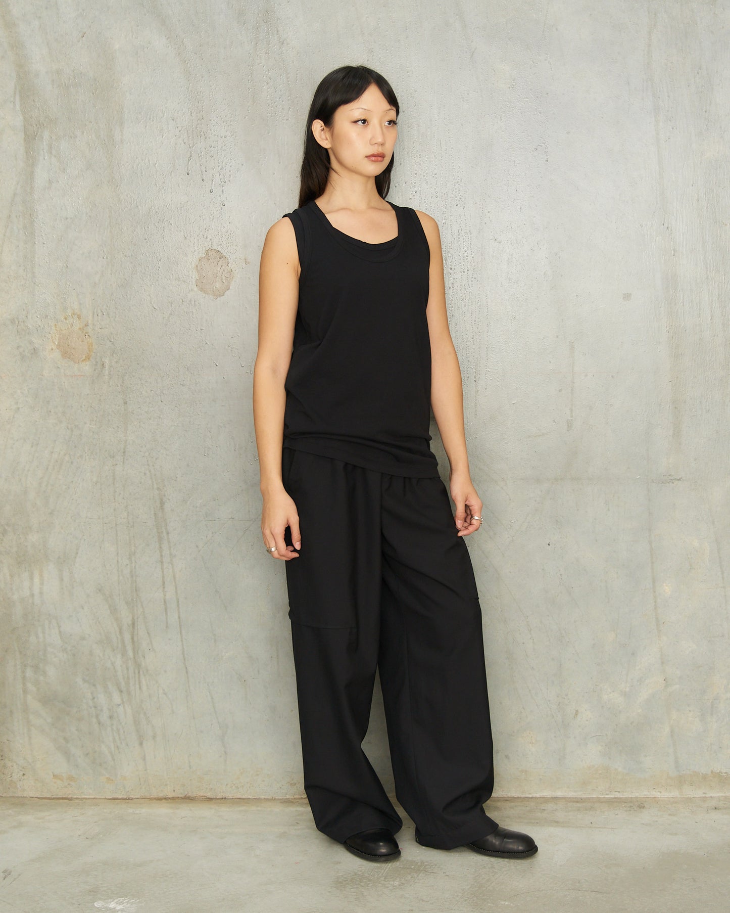 Black Jules Darted Trousers