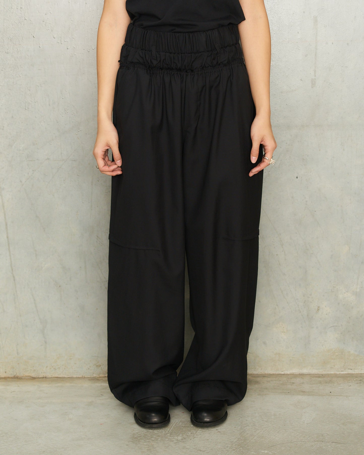 Black Jules Darted Trousers