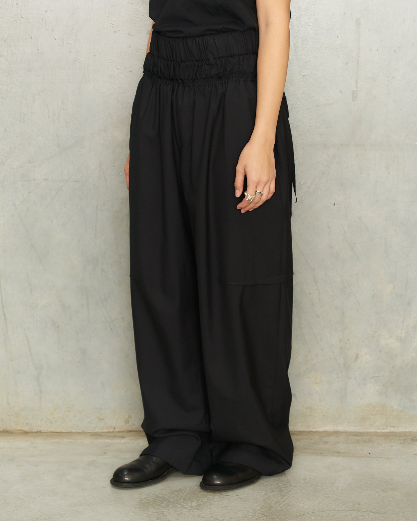Black Jules Darted Trousers