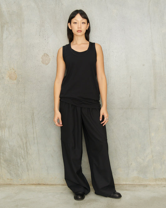 Black Jules Darted Trousers