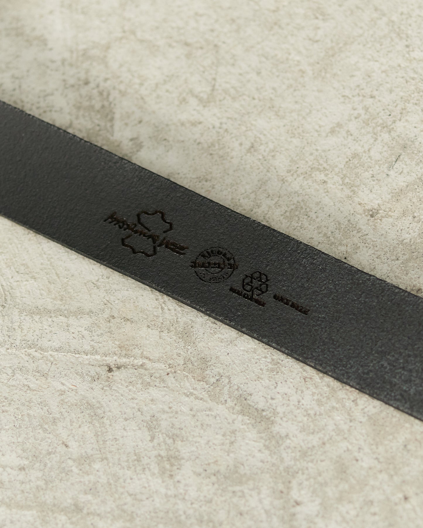 Black Leather Origami Belt