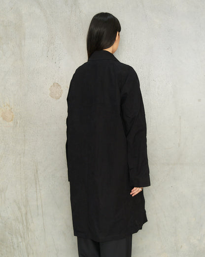 Black Tailored Car Coat
