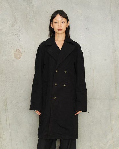 Black Tailored Car Coat