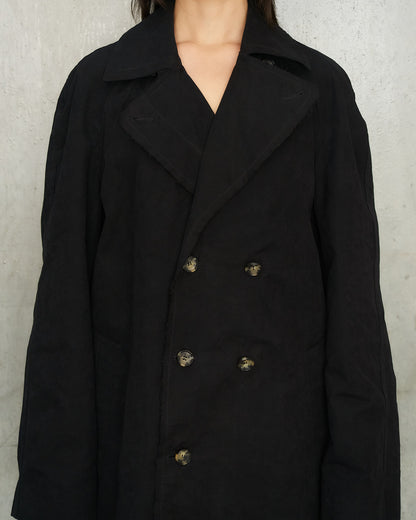 Black Tailored Car Coat