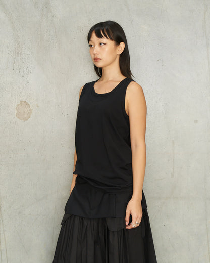 Black Twin Tank Top