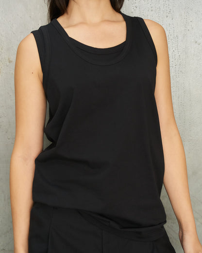 Black Twin Tank Top