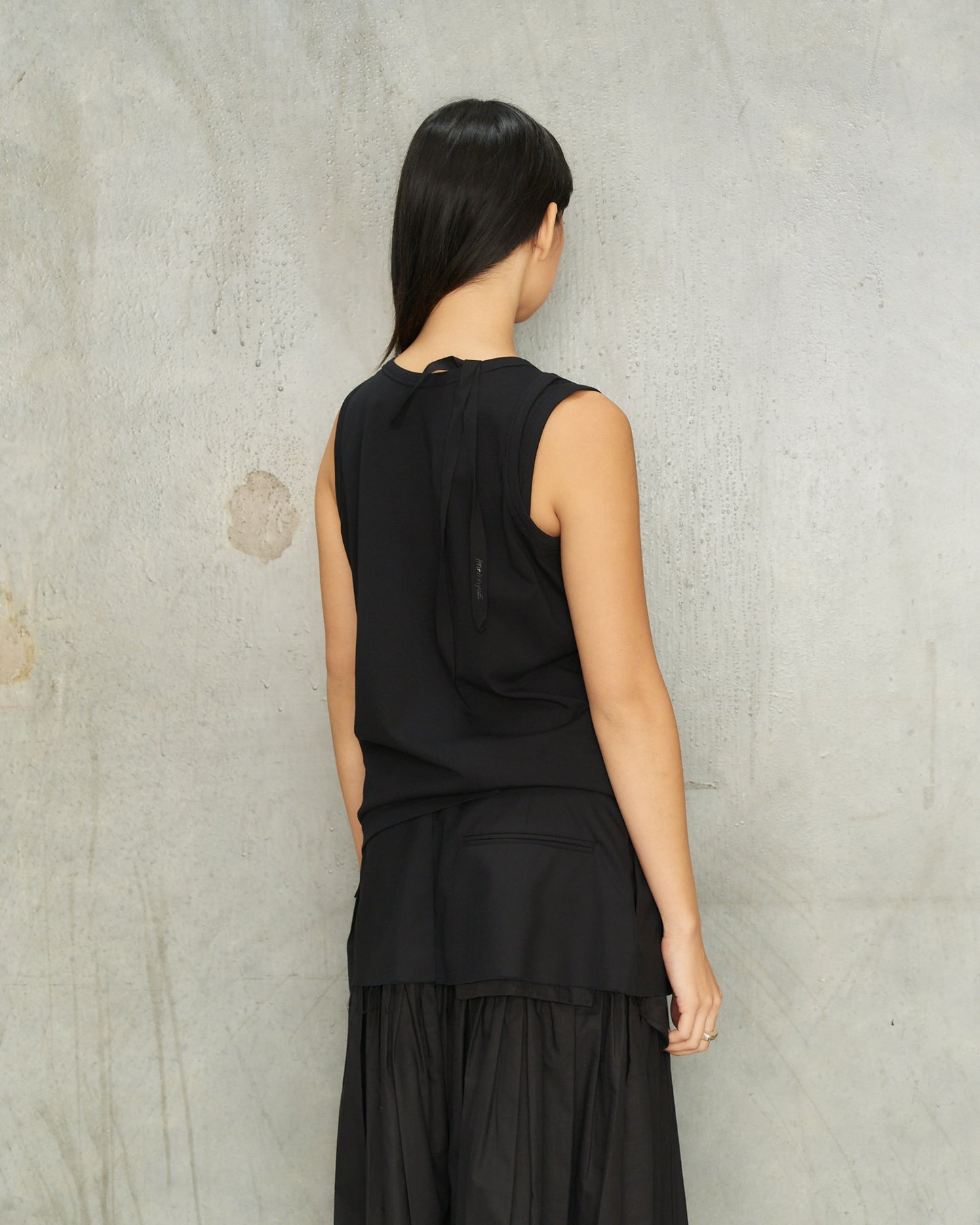 Black Twin Tank Top