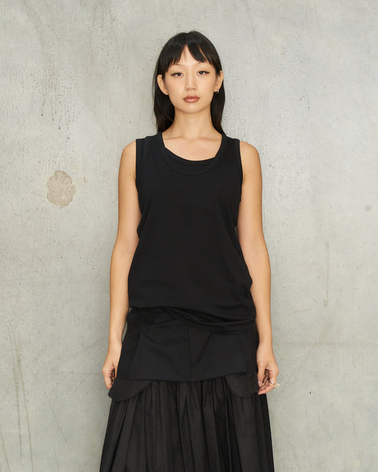 Black Twin Tank Top
