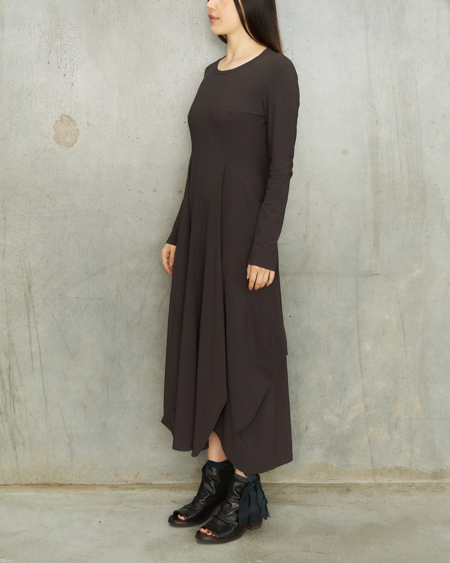 Marithé + François Girbaud Grape Long Sleeve Dress