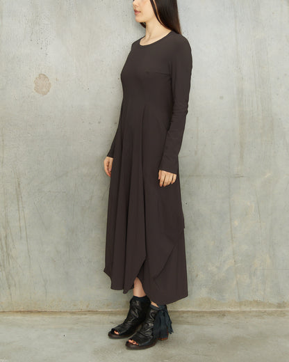 Marithé + François Girbaud Grape Long Sleeve Dress