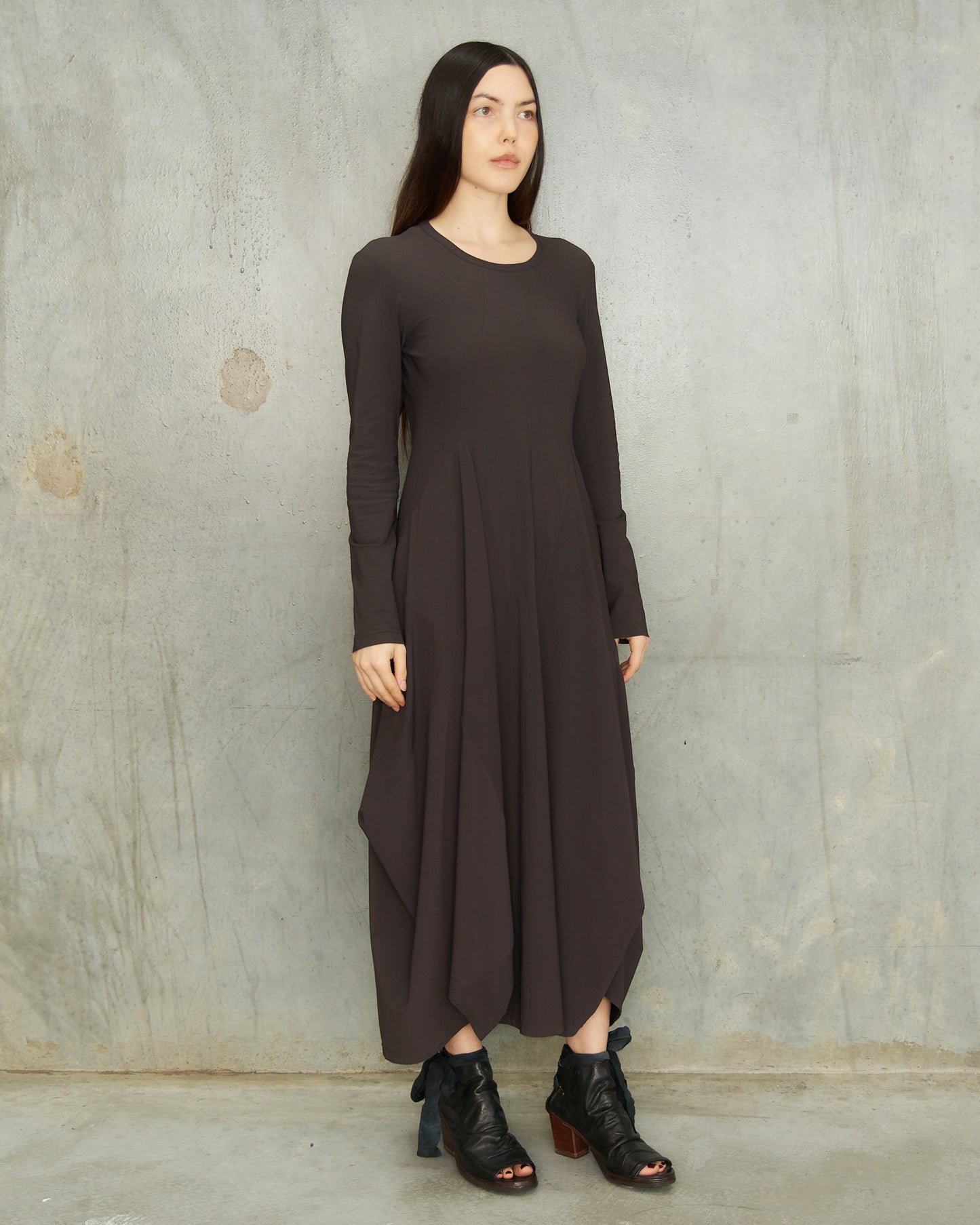 Marithé + François Girbaud Grape Long Sleeve Dress