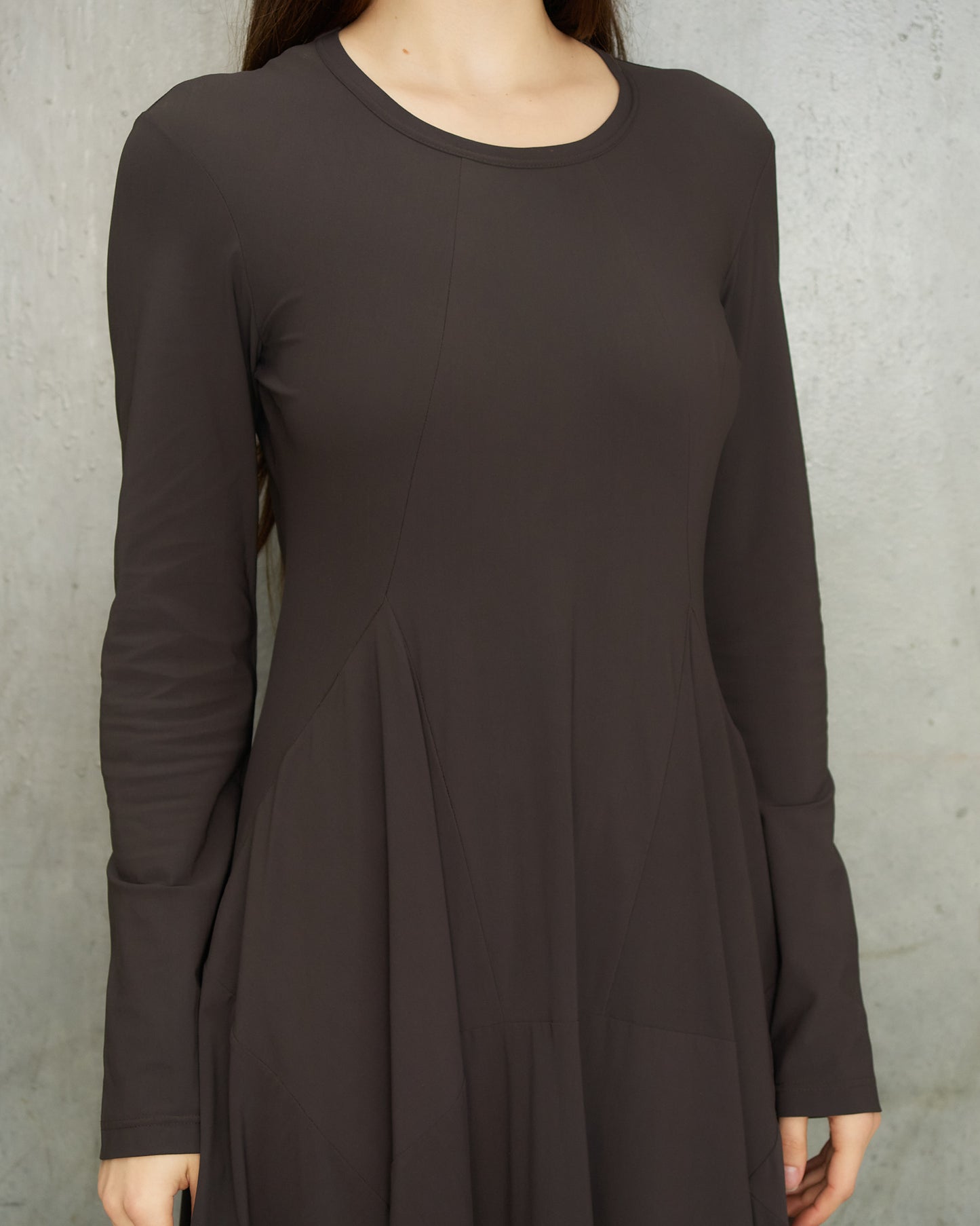 Marithé + François Girbaud Grape Long Sleeve Dress
