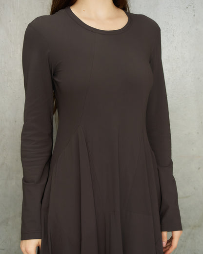 Marithé + François Girbaud Grape Long Sleeve Dress