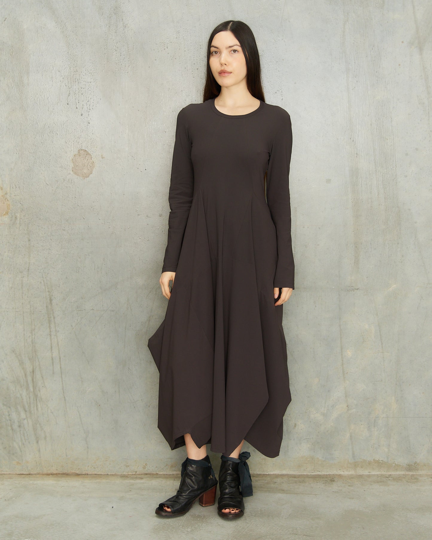Marithé + François Girbaud Grape Long Sleeve Dress