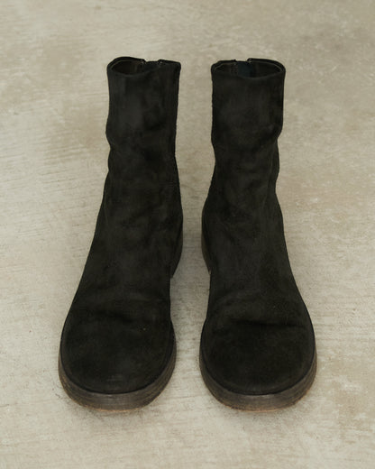 Marsell Black Suede Ankle Boots