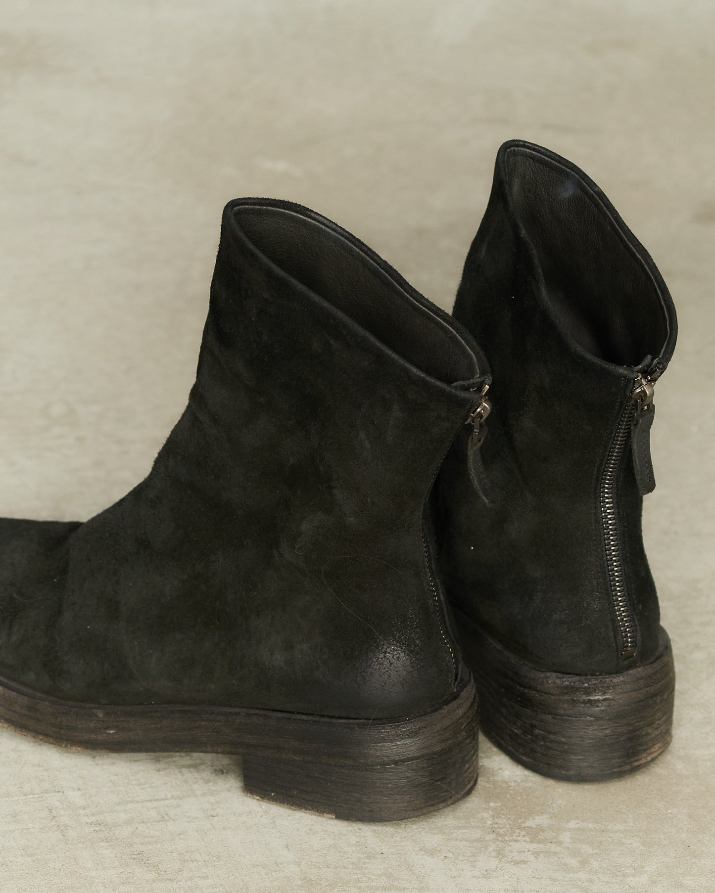 Marsell Black Suede Ankle Boots