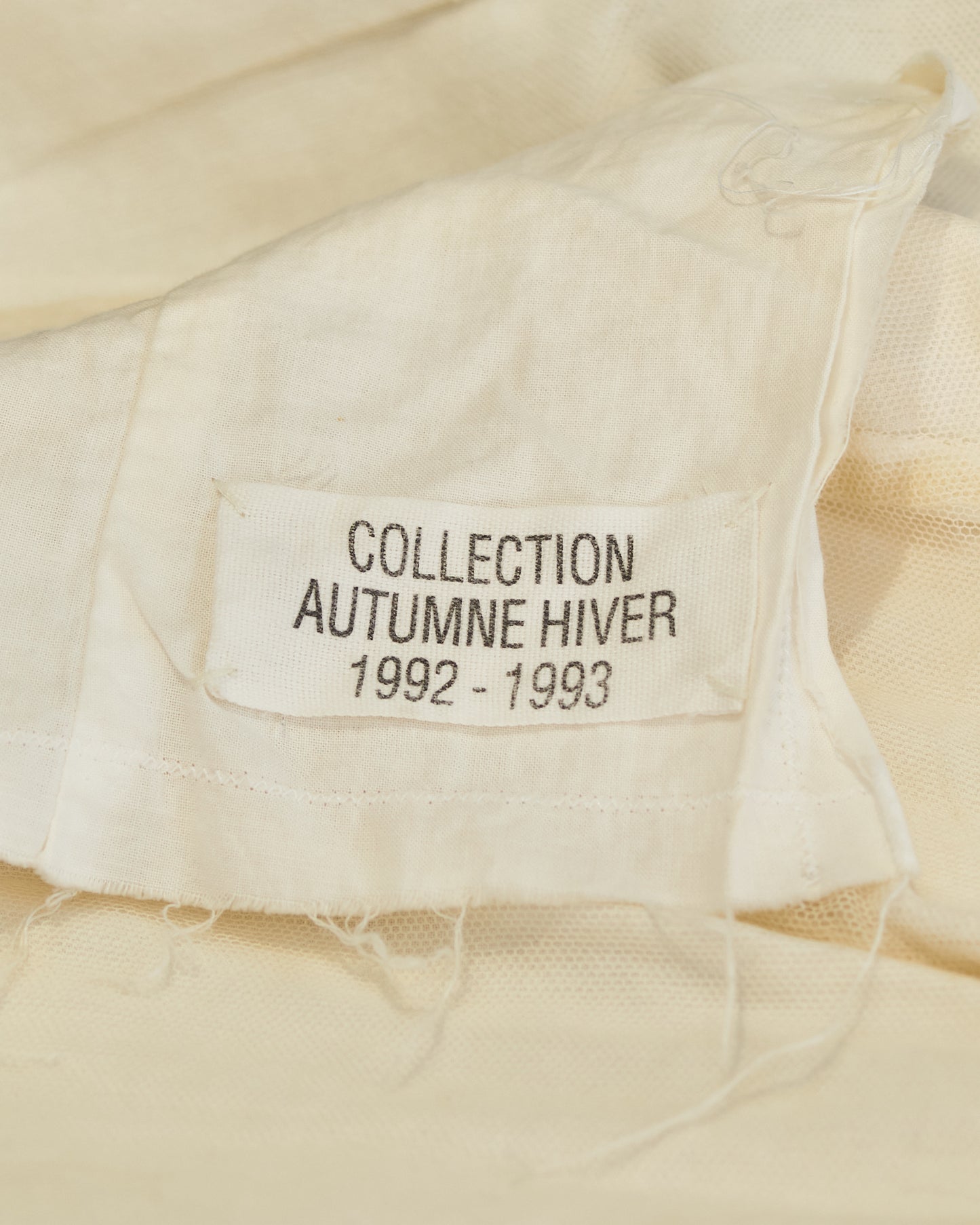 Martin Margiela FW1993 White Frayed Top