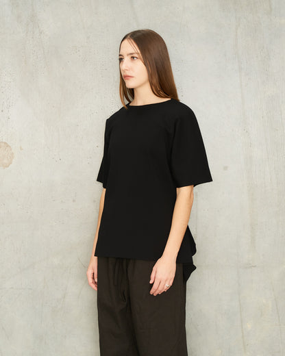 Black Flat Jersey T-Shirt