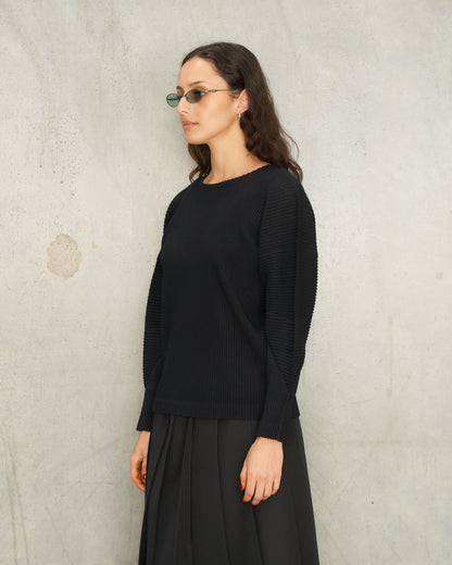 Black Fuwa Fuwa Long Sleeve Top