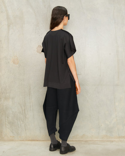 Black Fuwa Fuwa Tapered Pants