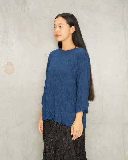 Blue Meringue Mid Sleeve Top