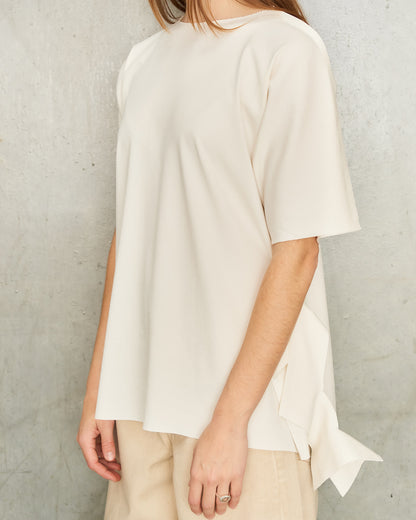 White Flat Jersey T-Shirt