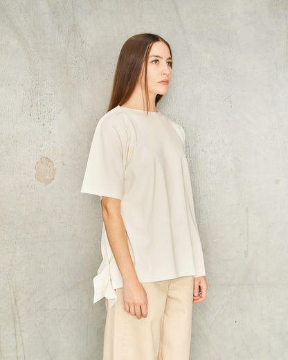 White Flat Jersey T-Shirt