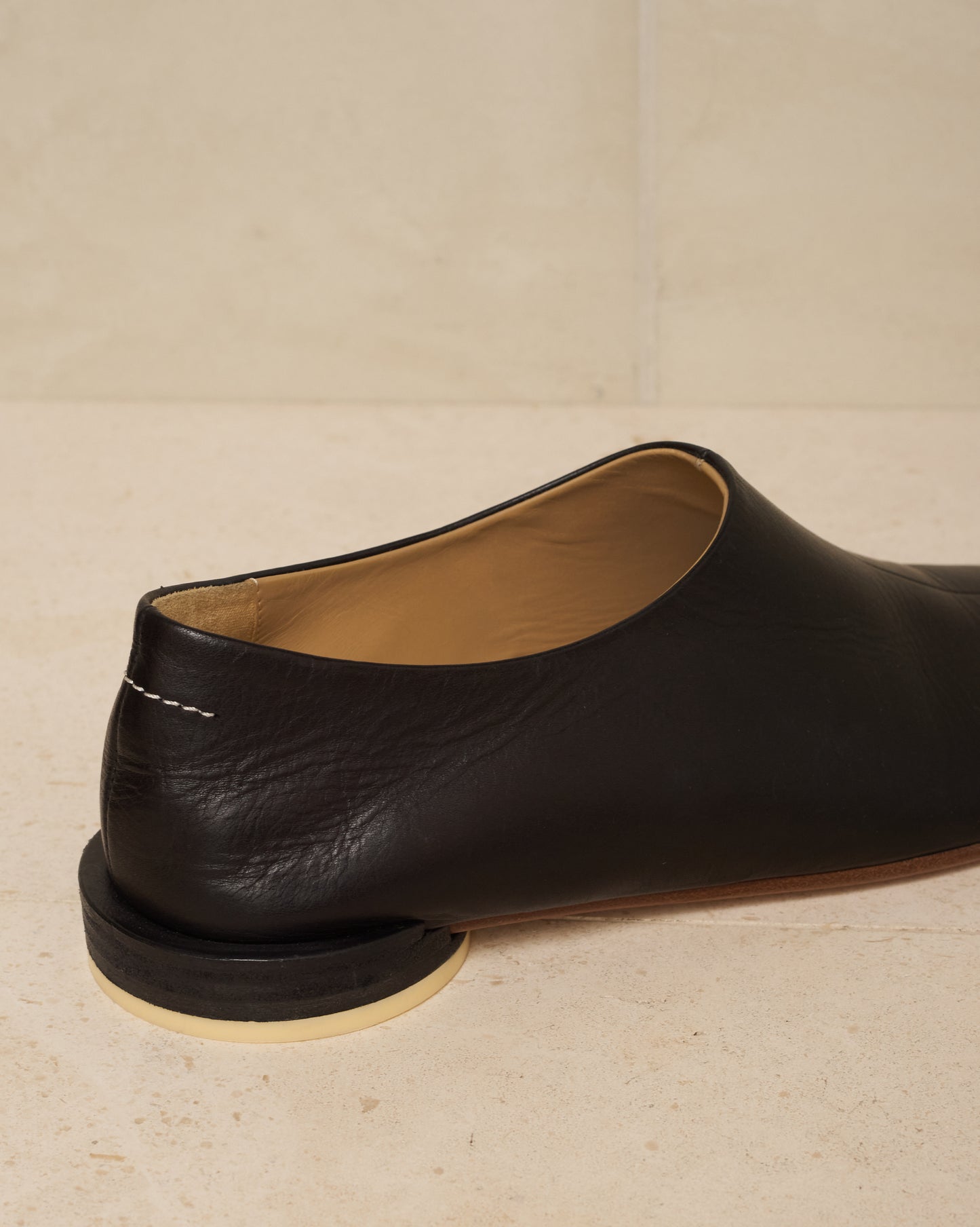 Black Leather Moccasin