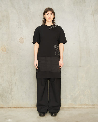 Black Logo T-Shirt Dress