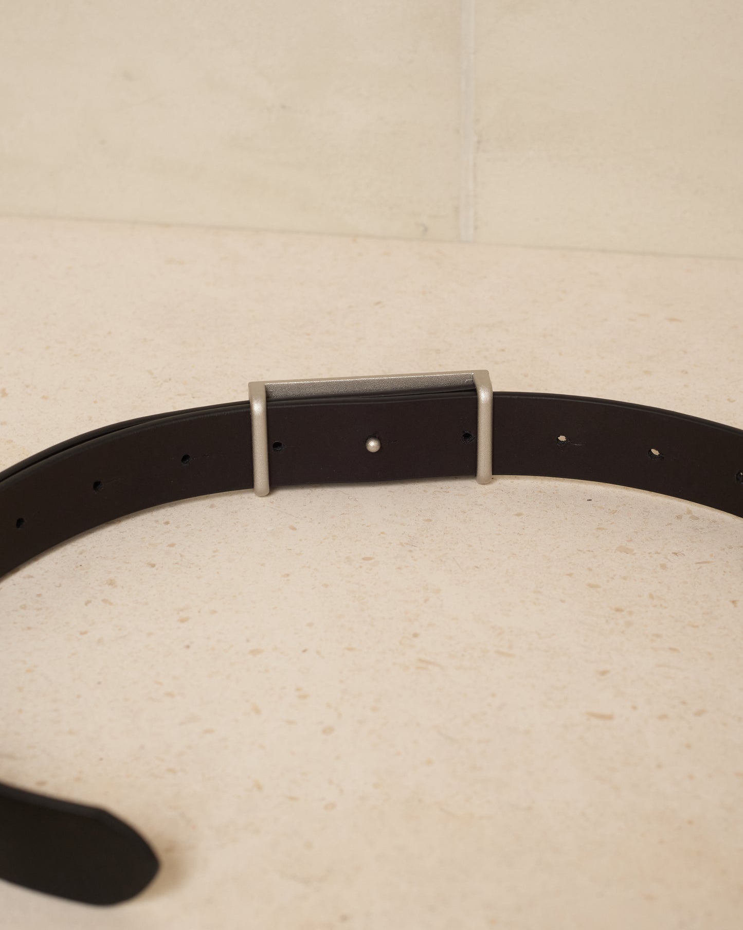 Black Leather Numeric Belt