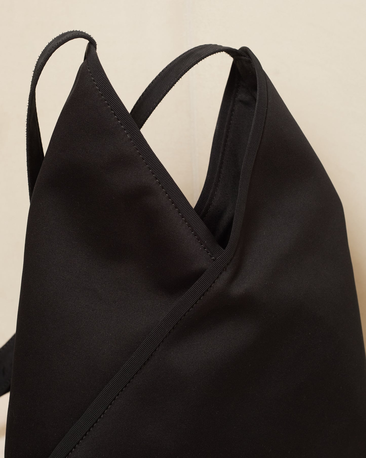 Black Satin Ballet Handbag