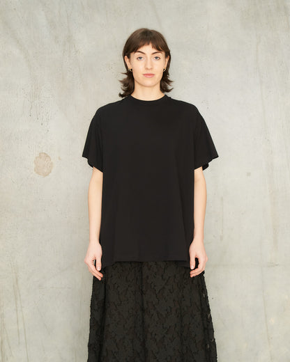Black Silk Back T-Shirt
