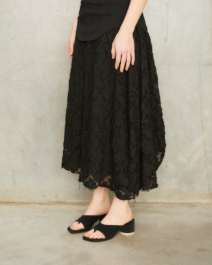 Black Strapped Sandal Heels