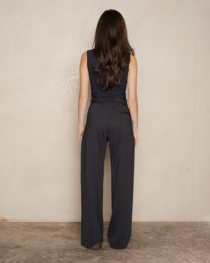 Black Stretch Trousers