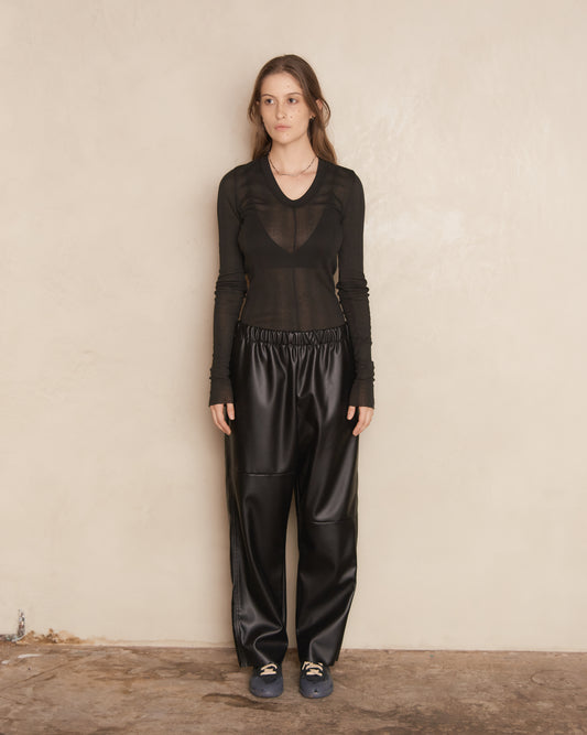Black Easy Trousers