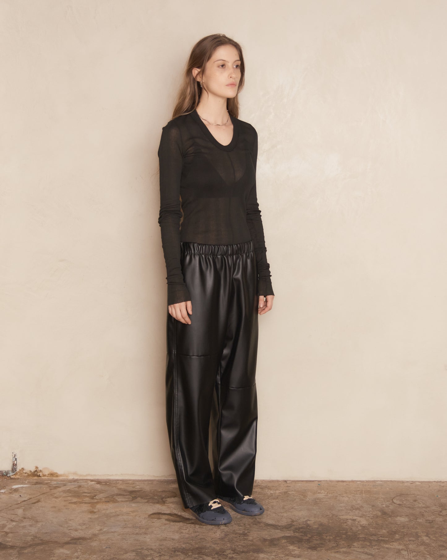 Black Easy Trousers
