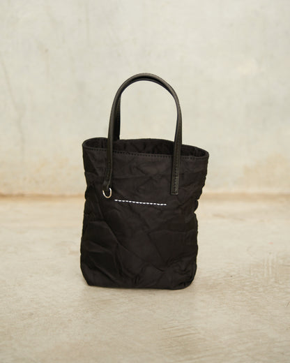 Black Numeric Mini Shopper Bag