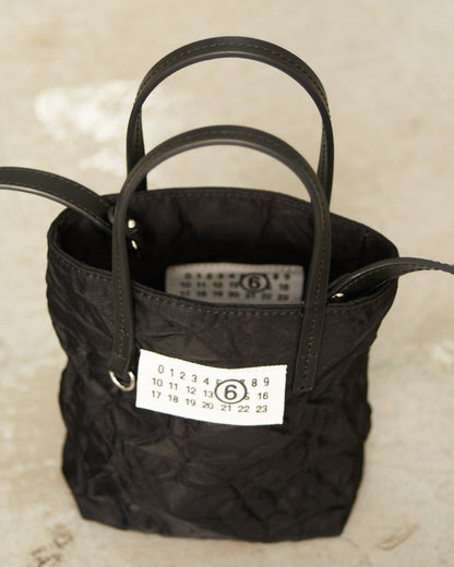 Black Numeric Mini Shopper Bag