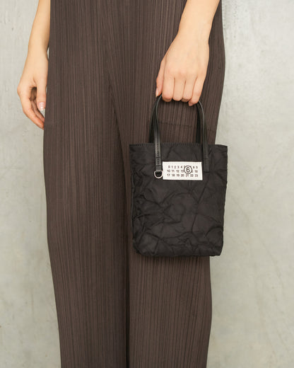 Black Numeric Mini Shopper Bag